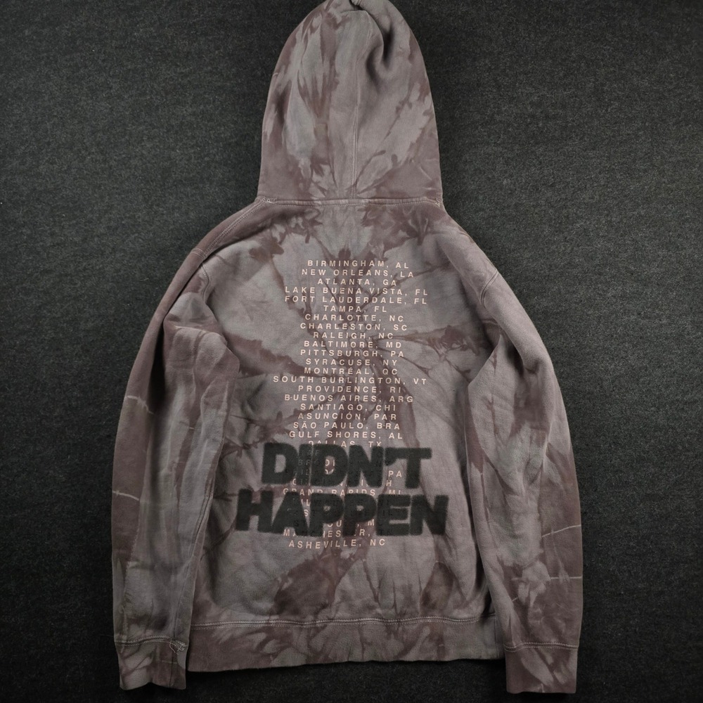 Wallows 2020 DIDNT HAPPEN Tour Hoodie Sweatshirt Tie Dye RARE Men's Size S